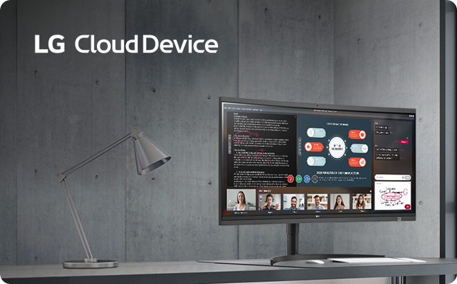 34CN650 supports Ultrawide screen and pupup type FHD webCam
